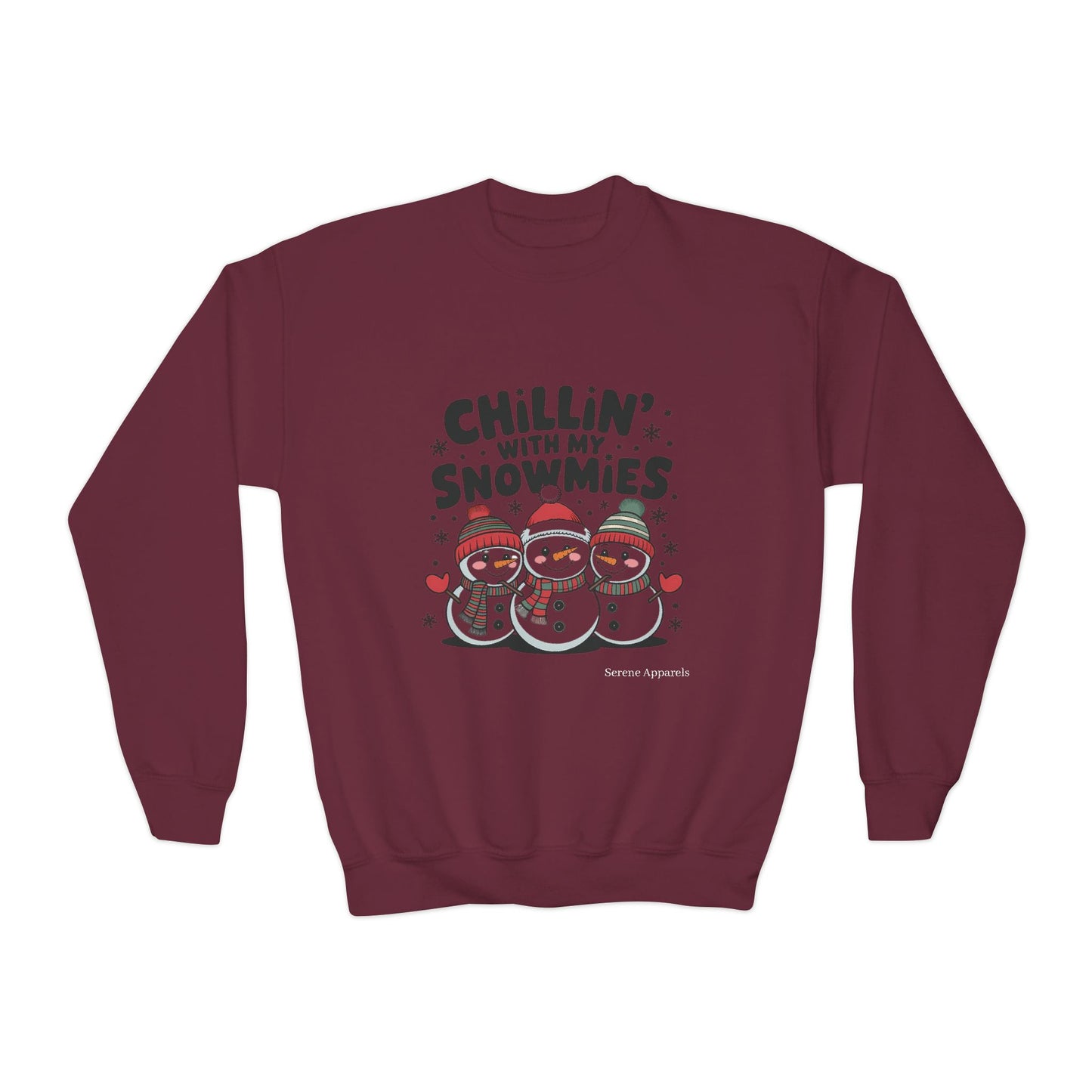 Chilling With My Snowmies Youth Crewneck Sweatshirt ☃️