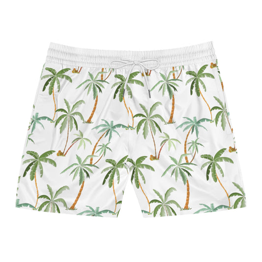Men’s Tropical Palm Print Swim Shorts
