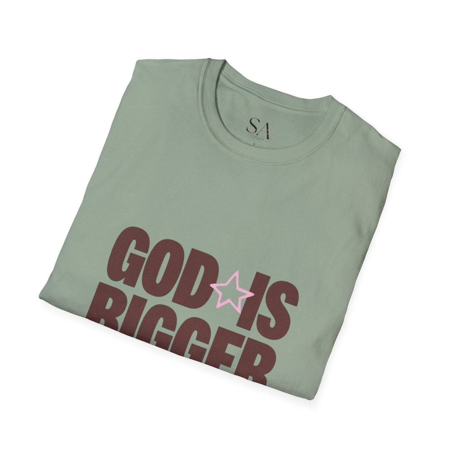God Is Bigger Than Your Fear Brown Unisex Tee