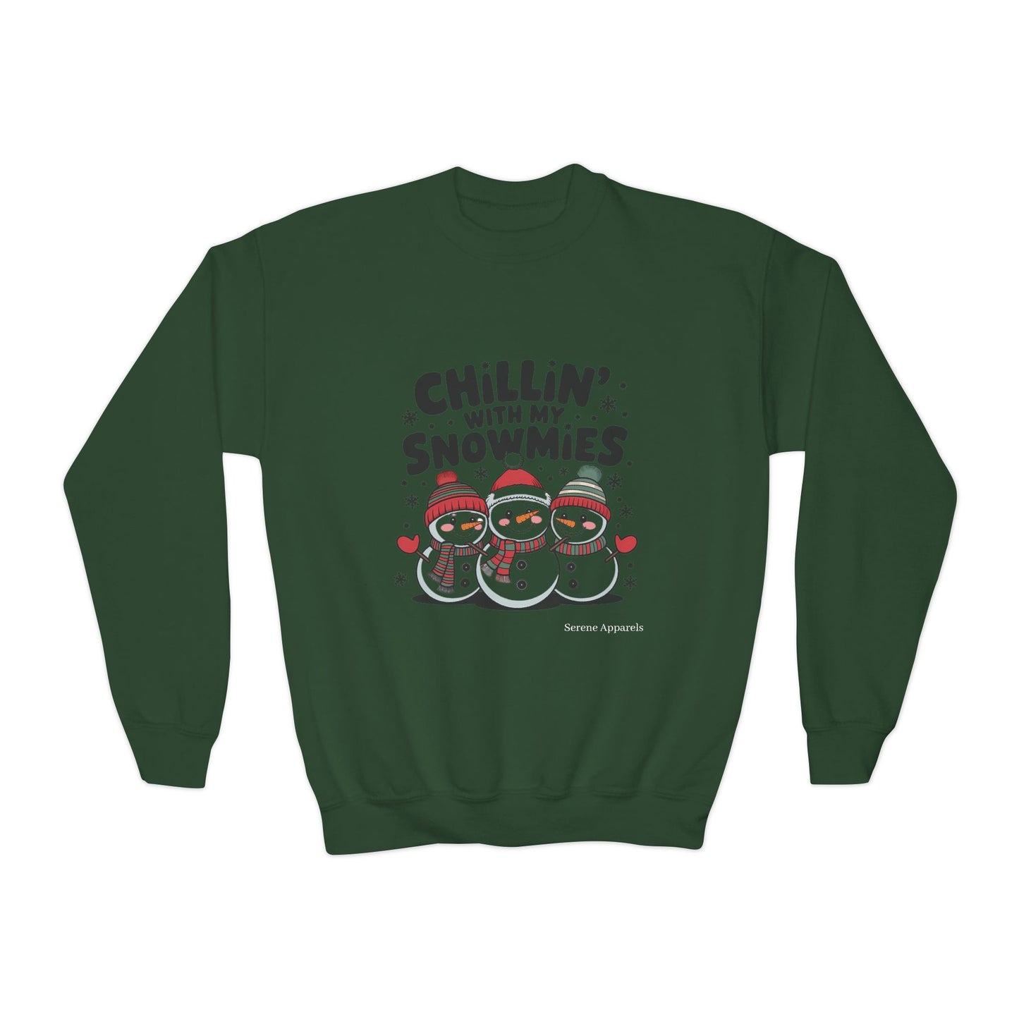 Chilling With My Snowmies Youth Crewneck Sweatshirt ☃️
