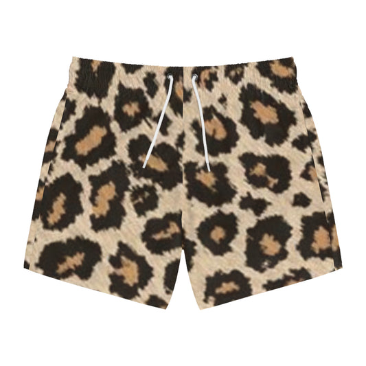Men’s Leopard Print Swim Trunks