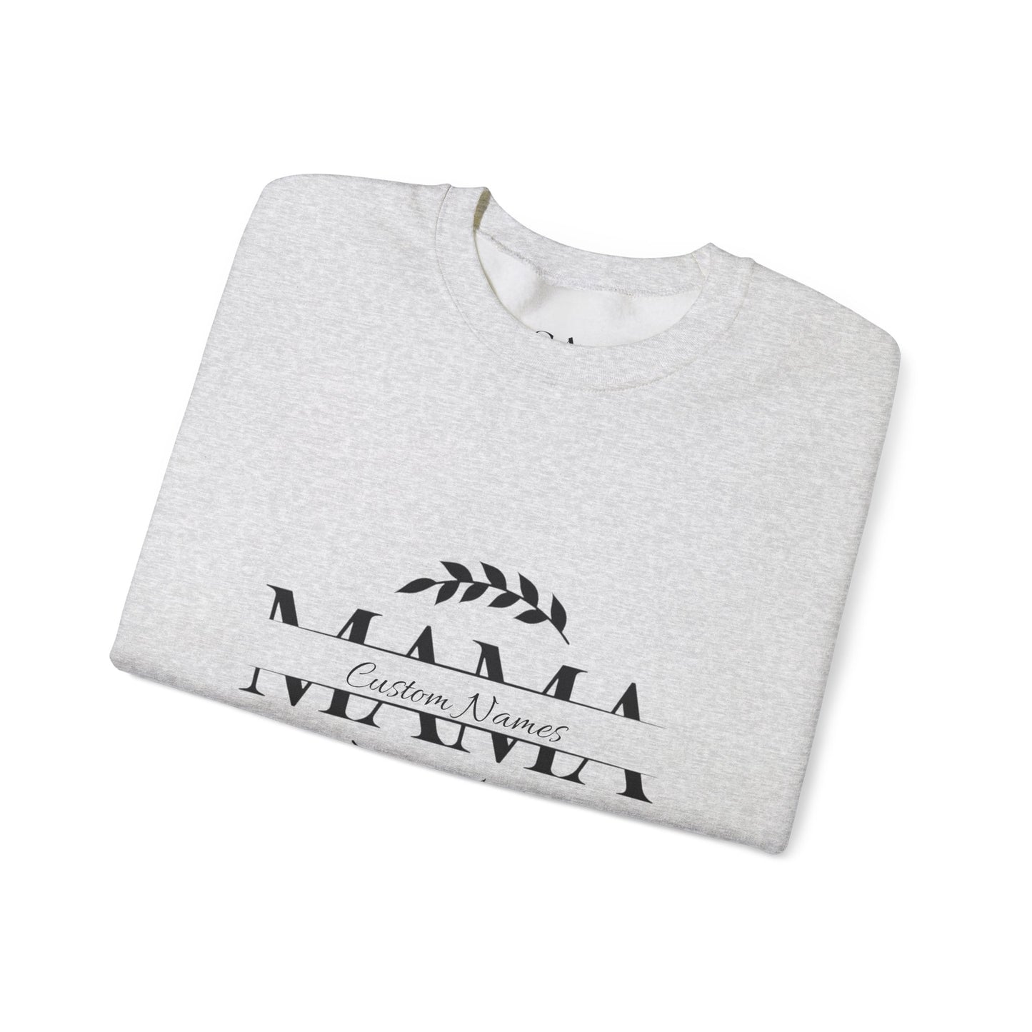 Custom Names Mama Crewnrck Sweatshirt