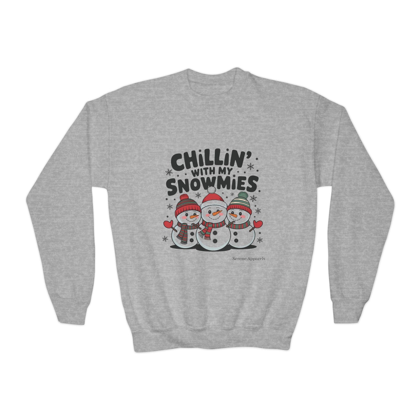 Chilling With My Snowmies Youth Crewneck Sweatshirt ☃️