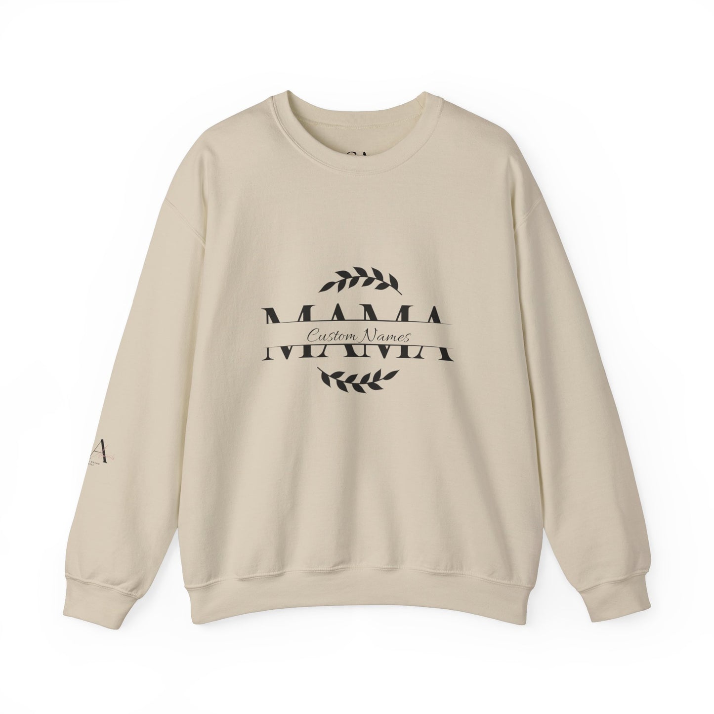 Custom Names Mama Crewnrck Sweatshirt
