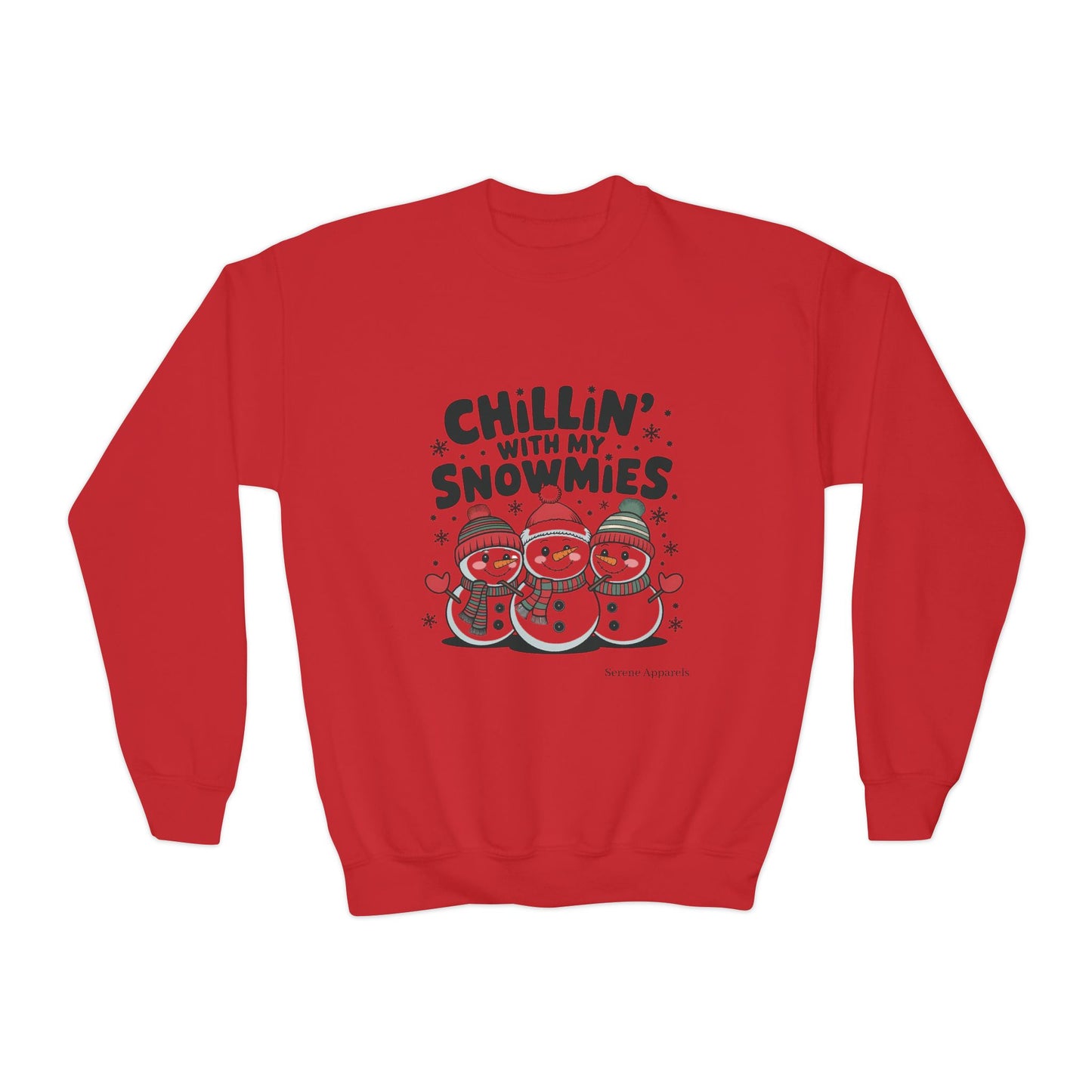 Chilling With My Snowmies Youth Crewneck Sweatshirt ☃️