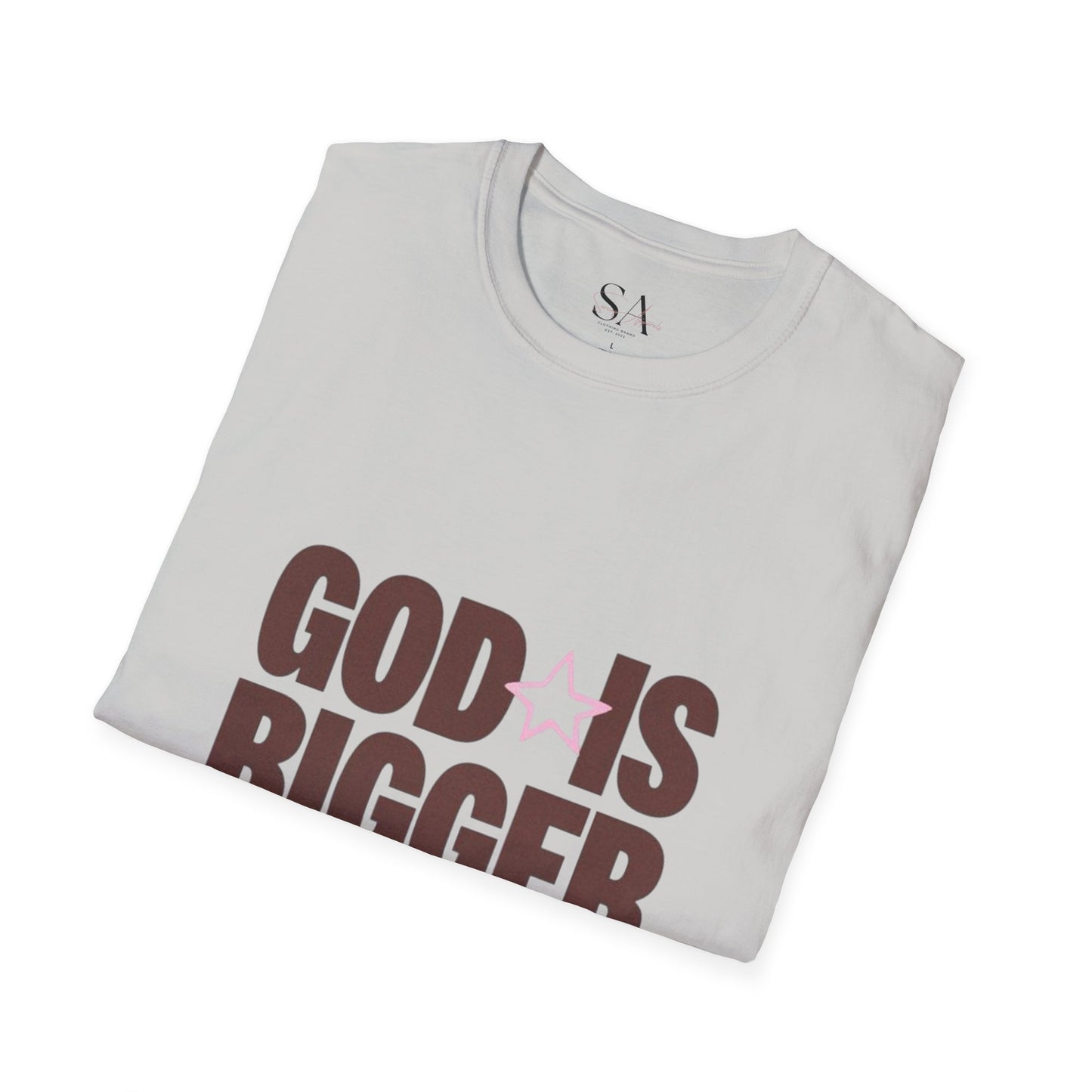 God Is Bigger Than Your Fear Brown Unisex Tee