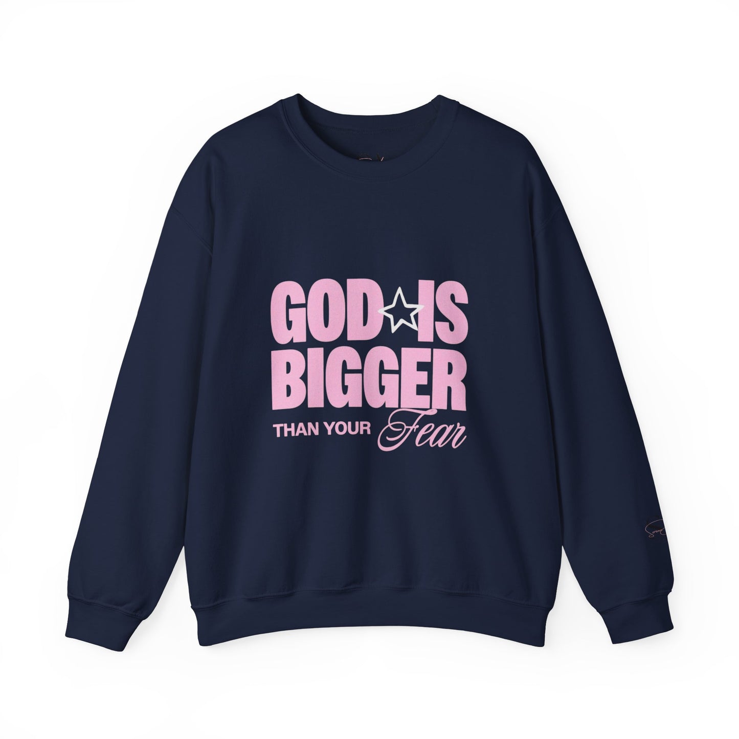 God Is Bigger Than Your Fear Unisex Crewneck