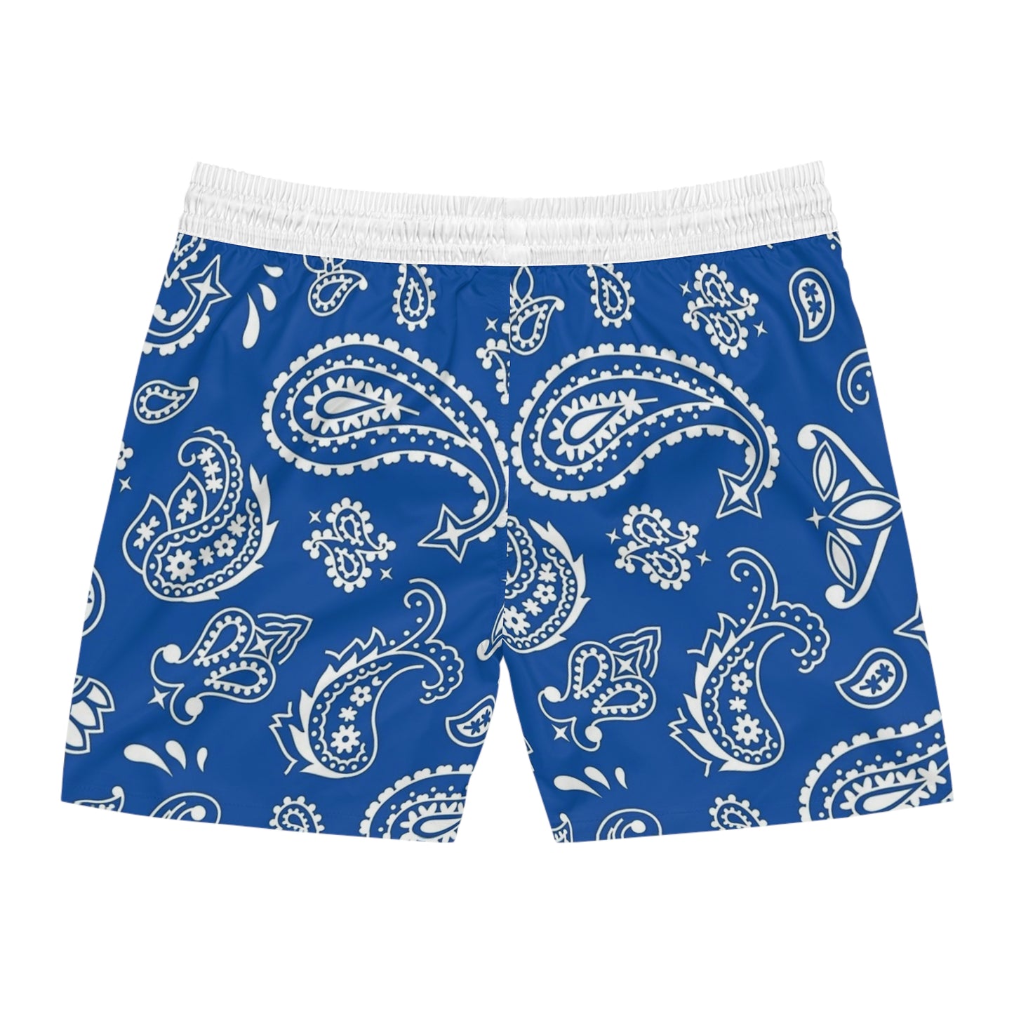 Men’s Ocean Blue Paisley Swim Trunks