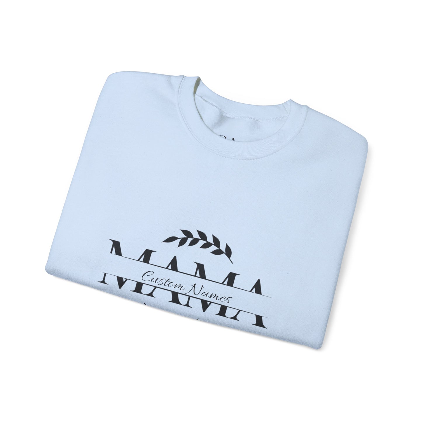 Custom Names Mama Crewnrck Sweatshirt