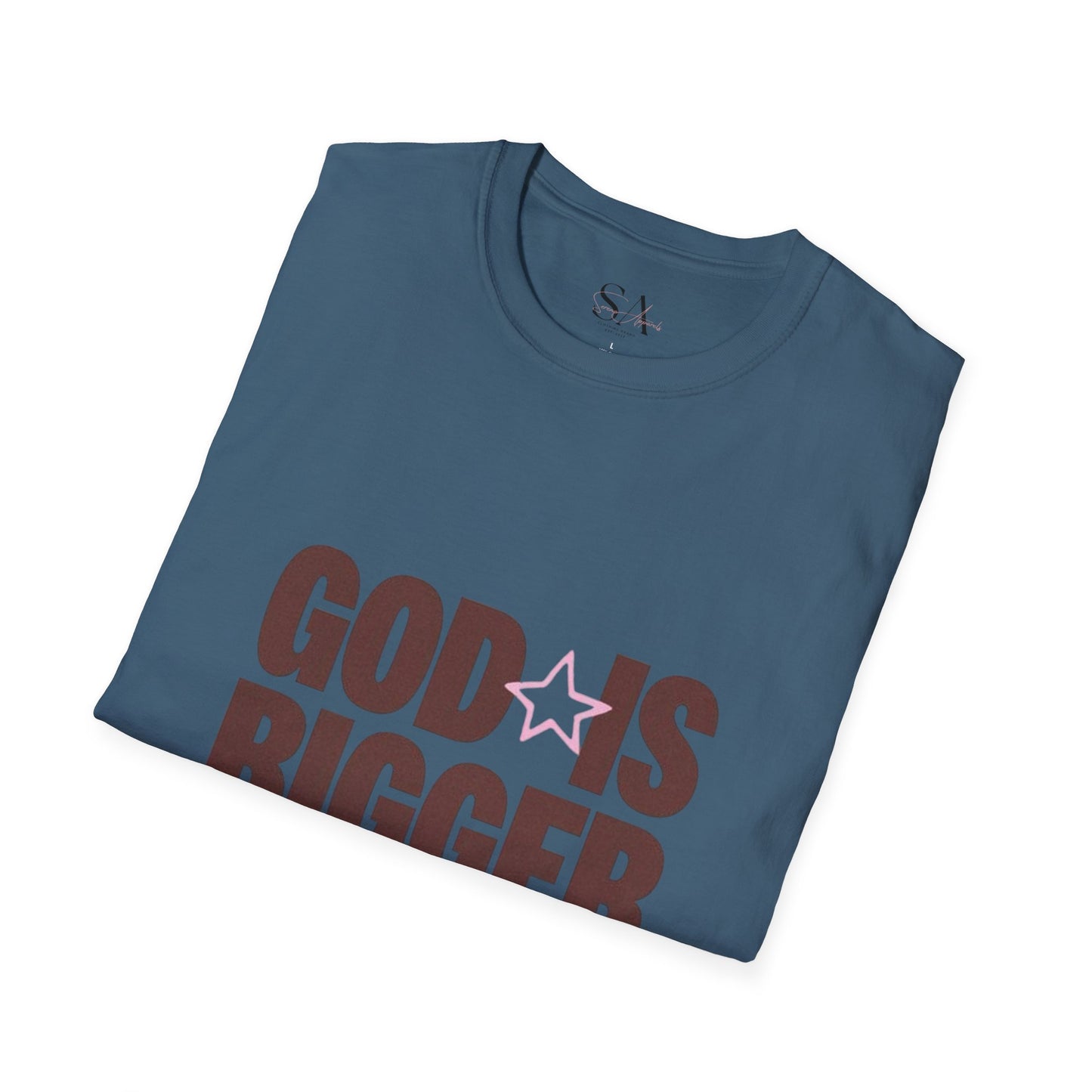 God Is Bigger Than Your Fear Brown Unisex Tee