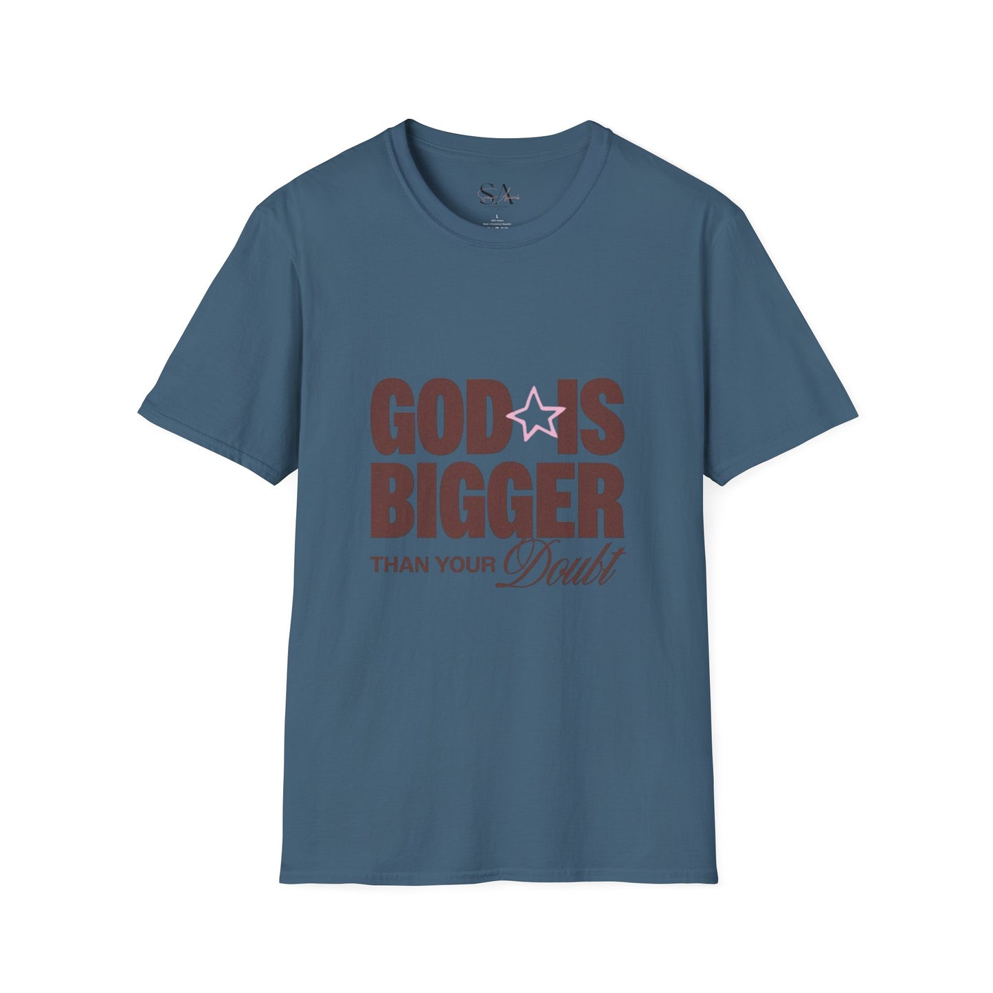 God Is Bigger Than Your Fear Brown Unisex Tee