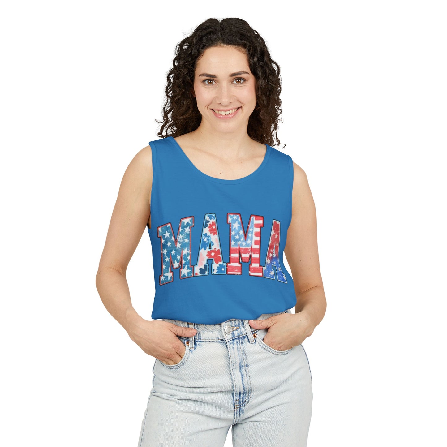 Forth Of July Mama Tank Top