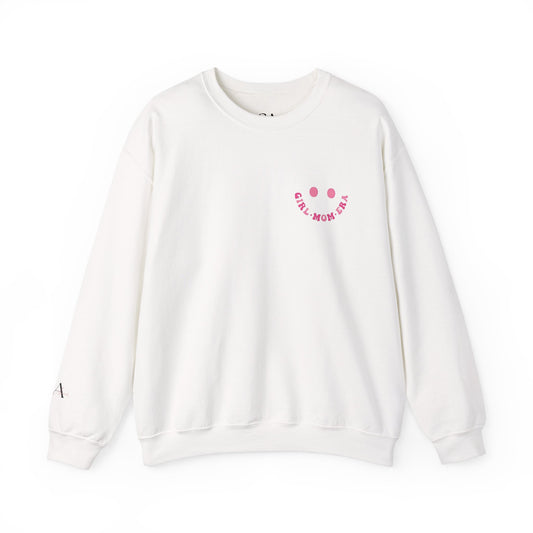 In My Girl Mom Era Smiley Face Crewneck Sweatshirt