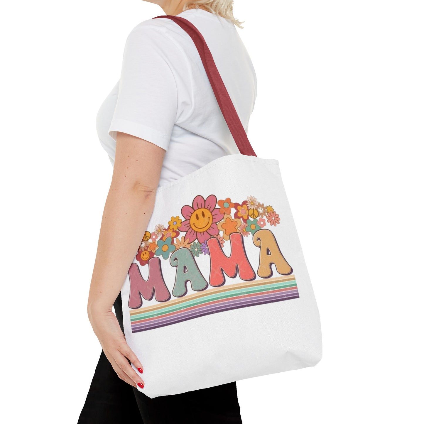 Colorful Floral Mama Tote Bag