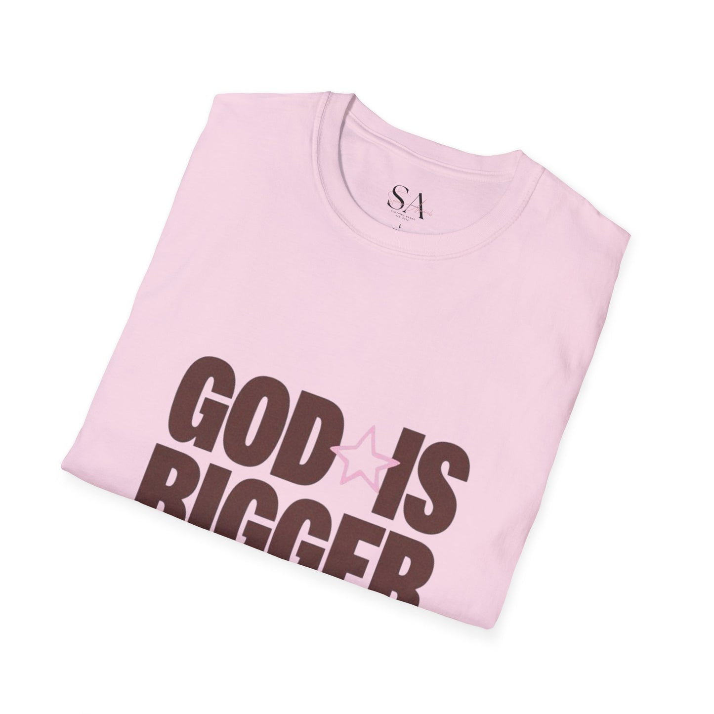 God Is Bigger Than Your Fear Brown Unisex Tee