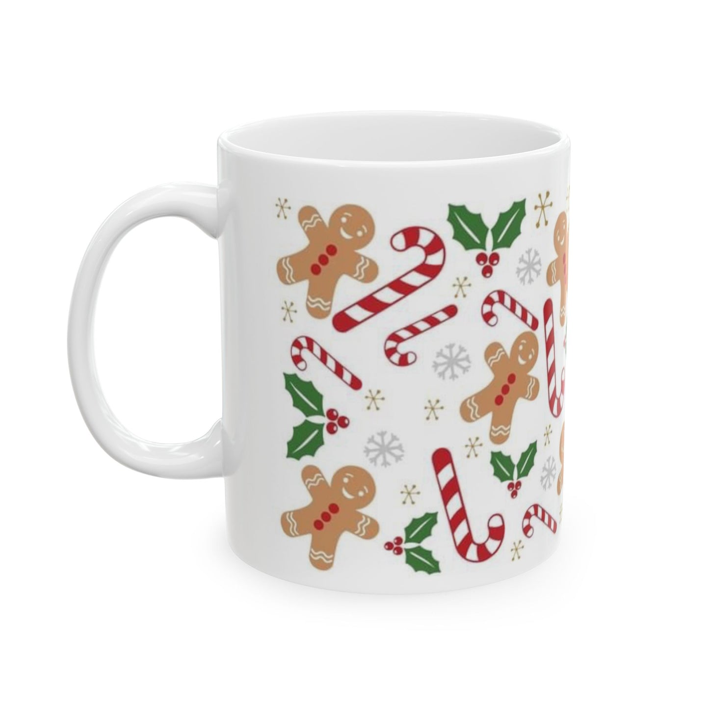 Ceramic Ginger Bread Mug, (11oz, 15oz)