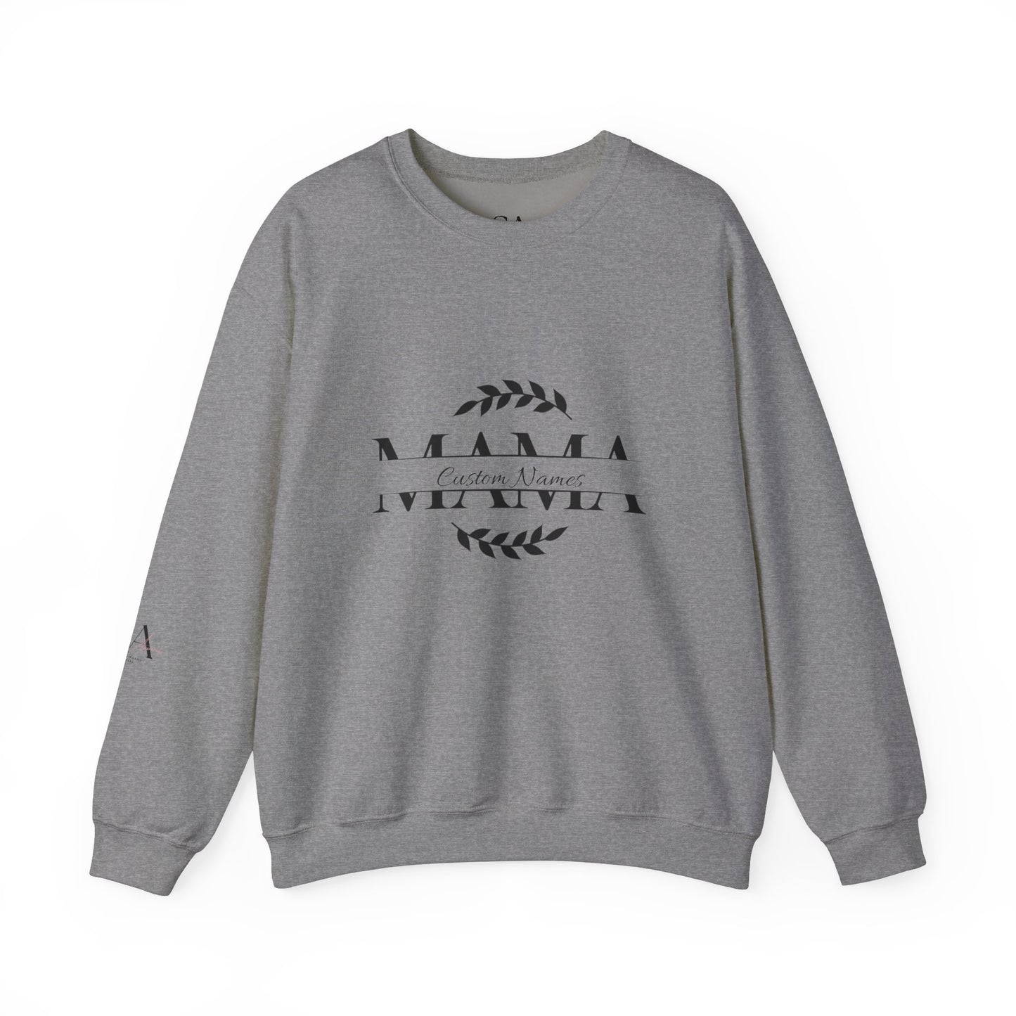 Custom Names Mama Crewnrck Sweatshirt